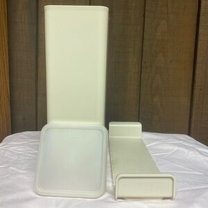 Vintage Tupperware Velveeta Cheese Keeper 3pc Tray Seal 1696 1697 1698